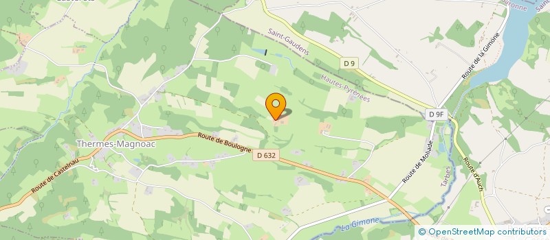 localisation de l'entreprise MADAME JEANNINE MAILHES  THERMES-MAGNOAC
