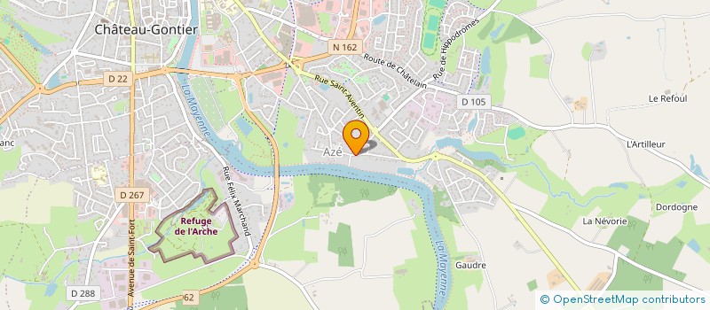 localisation de l'entreprise MADAME JEANNINE MARCHAIS à CHATEAU-GONTIER-SUR-MAYENNE