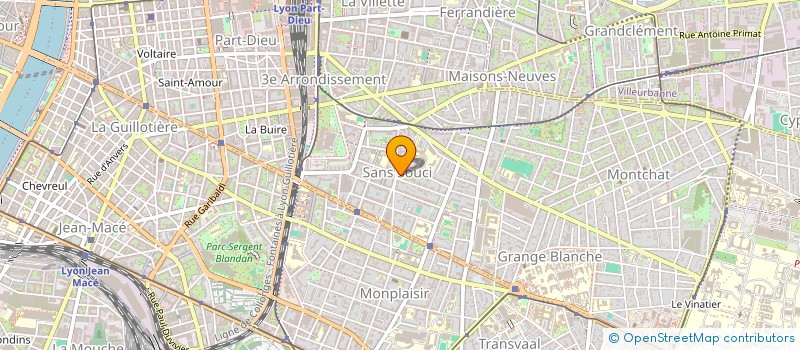 localisation de l'entreprise MADAME JEANNINE MARPAUT  LYON