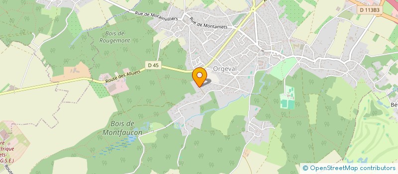 localisation de l'entreprise MADAME JEANNINE MARTIN à ORGEVAL