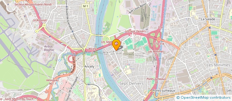 localisation de l'entreprise MADAME JEANNINE MARY  TOULOUSE