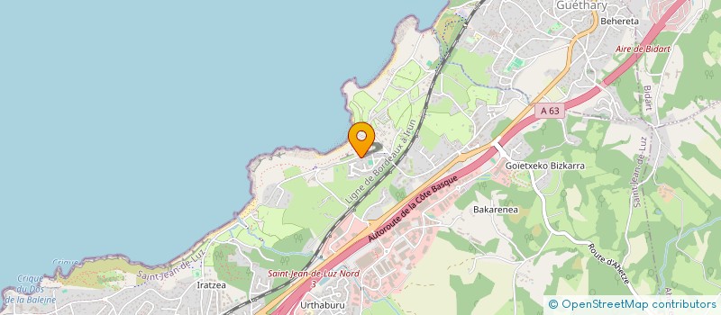 localisation de l'entreprise MADAME JEANNINE MATTHEWS à SAINT-JEAN-DE-LUZ