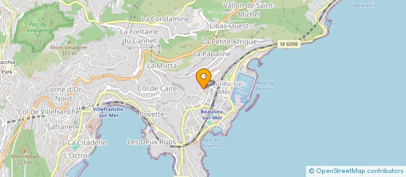 localisation de l'entreprise MADAME JEANNINE MAZAIRAC  BEAULIEU-SUR-MER