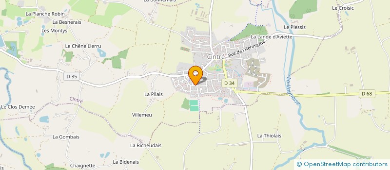 localisation de l'entreprise MADAME JEANNINE MESLE à CINTRE