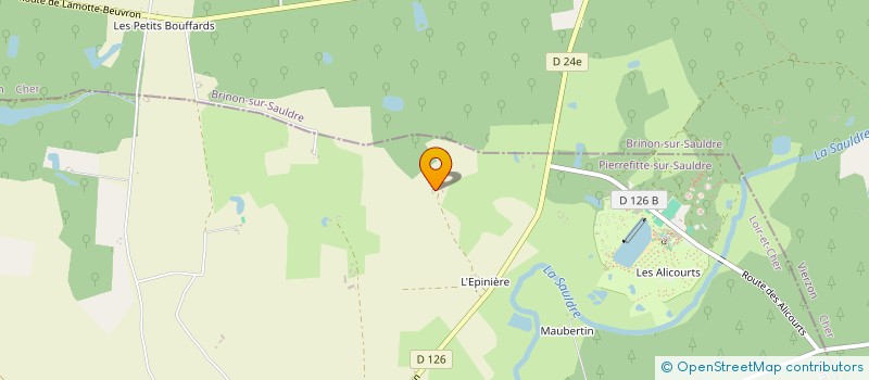 localisation de l'entreprise MADAME JEANNINE MICHOUX  PIERREFITTE-SUR-SAULDRE