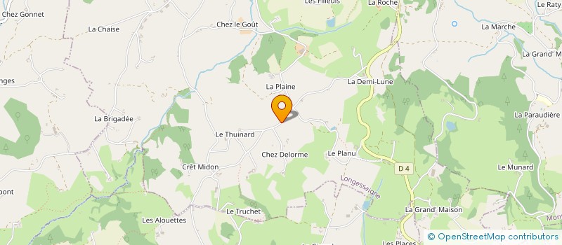 localisation de l'entreprise MADAME JEANNINE MITTON  LONGESSAIGNE