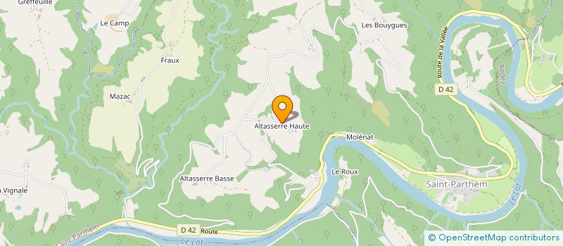 localisation de l'entreprise MADAME JEANNINE MOLENAT  SAINT-PARTHEM