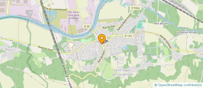 localisation de l'entreprise MADAME JEANNINE MONDESIR  VERBERIE