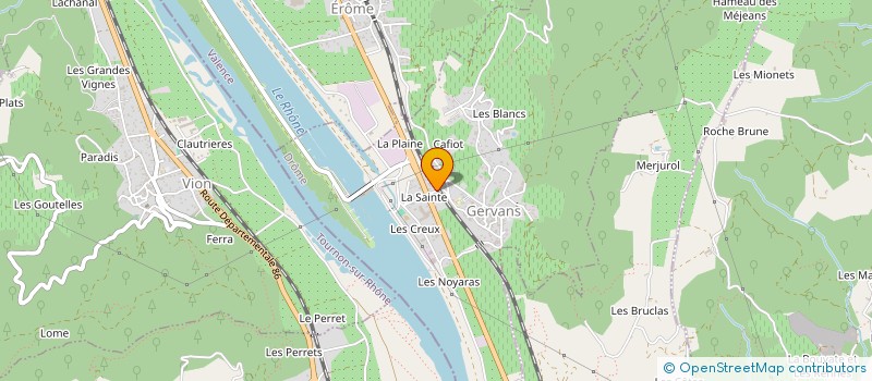 localisation de l'entreprise MADAME JEANNINE MONTAGNE  GERVANS