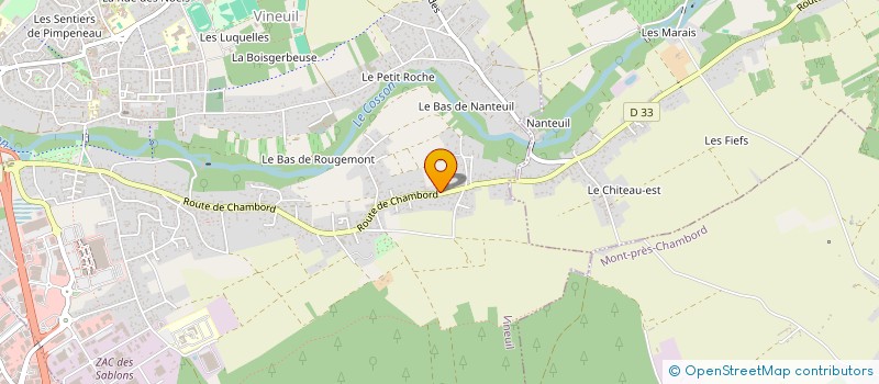 localisation de l'entreprise MADAME JEANNINE MORIN à VINEUIL