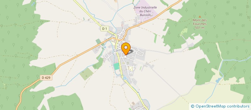 localisation de l'entreprise MADAME JEANNINE MULLER à LAMARCHE