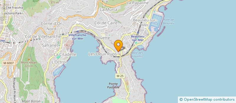 localisation de l'entreprise MADAME JEANNINE MULLER à VILLEFRANCHE-SUR-MER