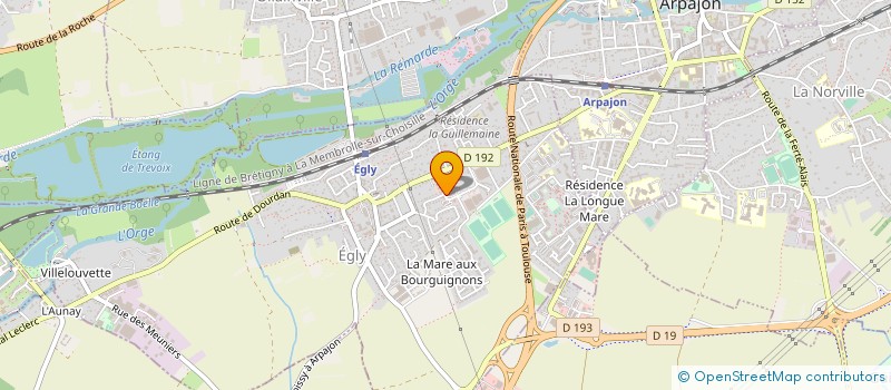 localisation de l'entreprise MADAME JEANNINE PARRAUD  EGLY