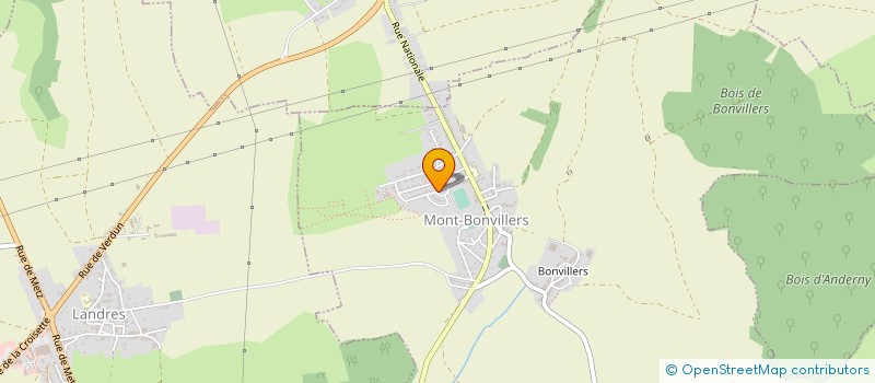 localisation de l'entreprise MADAME JEANNINE PERRIN  MONT-BONVILLERS