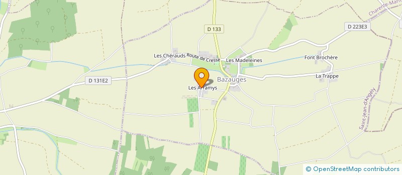 localisation de l'entreprise MADAME JEANNINE PERRUCHON  BAZAUGES