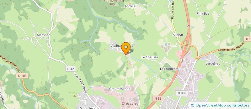 localisation de l'entreprise MADAME JEANNINE PEYROCHE à YSSINGEAUX