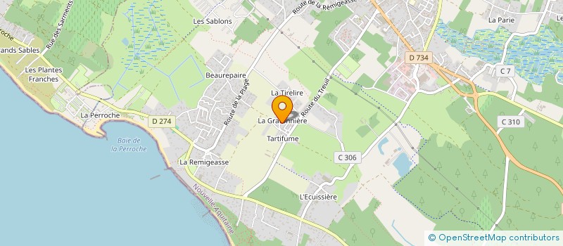 localisation de l'entreprise MADAME JEANNINE PLASSARD  DOLUS D'OLERON