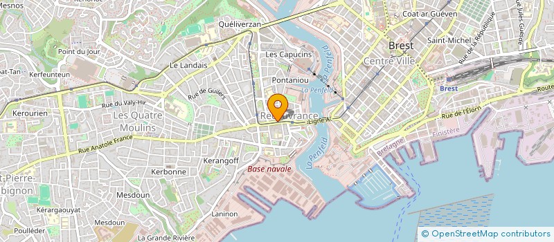 localisation de l'entreprise MADAME JEANNINE PODEUR à BREST