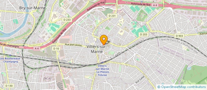 localisation de l'entreprise MADAME JEANNINE PONSARD  VILLIERS-SUR-MARNE