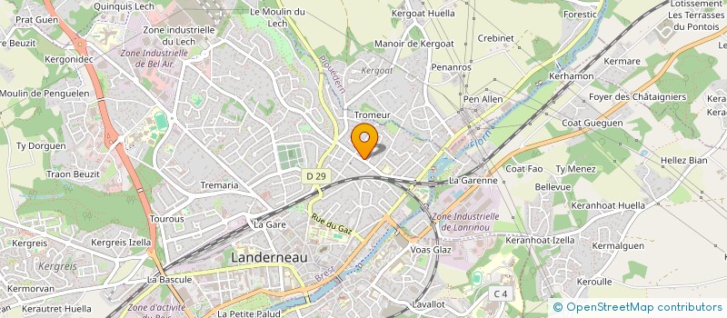 localisation de l'entreprise MADAME JEANNINE POSTEC à LANDERNEAU
