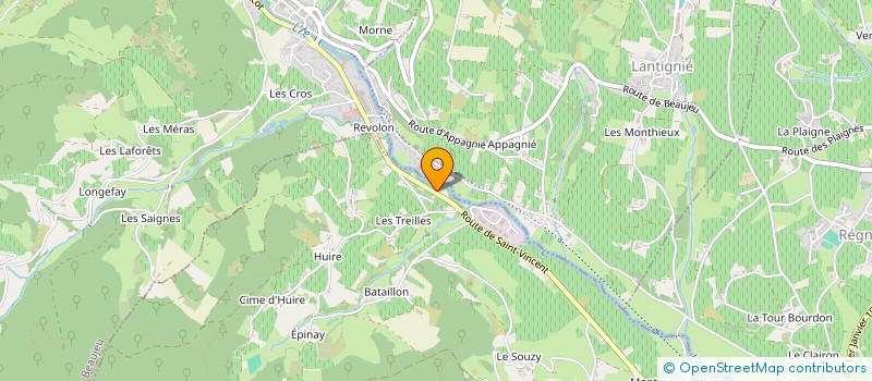 localisation de l'entreprise MADAME JEANNINE RAMAGE  QUINCIE EN BEAUJOLAIS