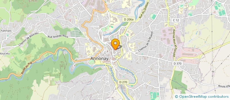 localisation de l'entreprise MADAME JEANNINE ROCHEBLOINE à ANNONAY