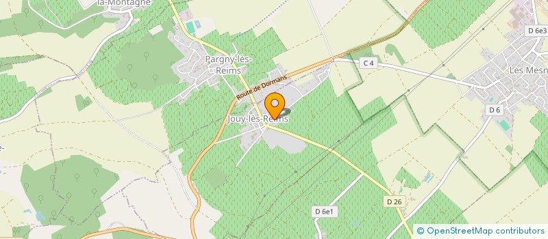 localisation de l'entreprise MADAME JEANNINE RONSEAUX  JOUY-LES-REIMS