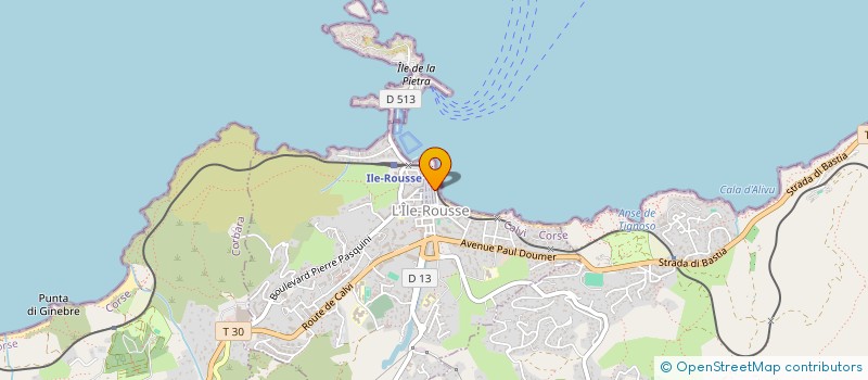 localisation de l'entreprise MADAME JEANNINE ROSSI à L'ILE-ROUSSE
