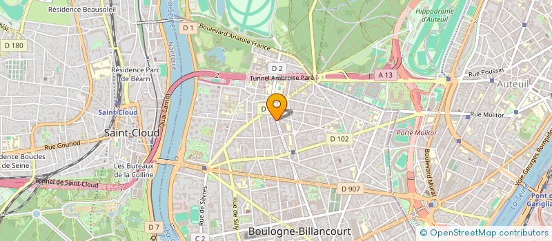 localisation de l'entreprise MADAME JEANNINE ROUSSEAU à BOULOGNE-BILLANCOURT