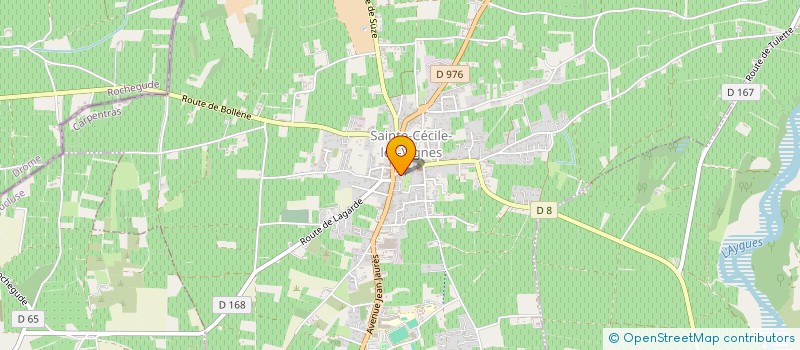 localisation de l'entreprise MADAME JEANNINE ROUSSIN  SAINTE-CECILE-LES-VIGNES