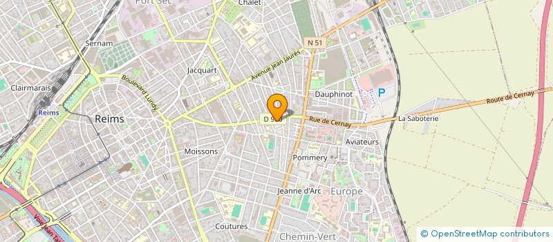 localisation de l'entreprise MADAME JEANNINE ROUYR  REIMS