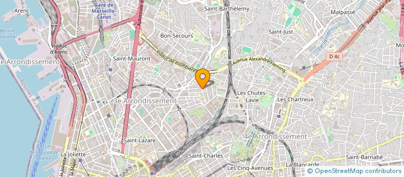 localisation de l'entreprise MADAME JEANNINE SABATINO  MARSEILLE