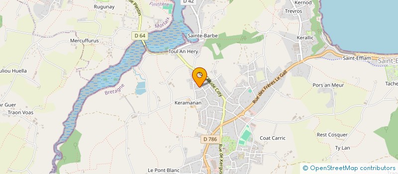 localisation de l'entreprise MADAME JEANNINE SALAUN à PLESTIN-LES-GREVES