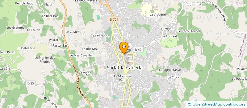 localisation de l'entreprise MADAME JEANNINE SANCHEZ à SARLAT-LA-CANEDA