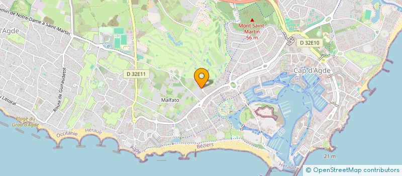 localisation de l'entreprise MADAME JEANNINE SAVARIT  AGDE