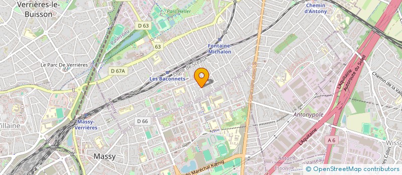 localisation de l'entreprise MADAME JEANNINE SCHMITT à ANTONY