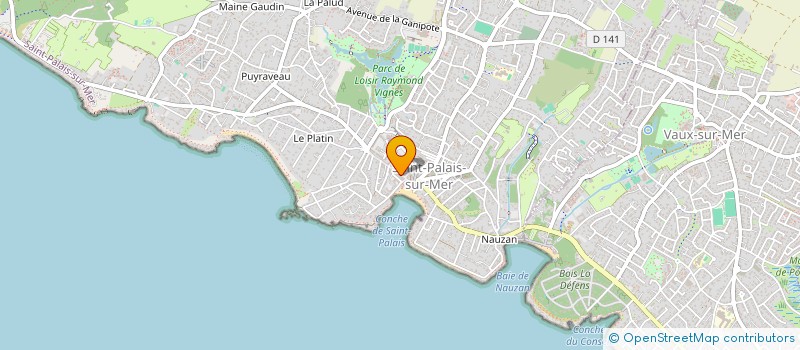 localisation de l'entreprise MADAME JEANNINE SEGUIN  SAINT-PALAIS-SUR-MER