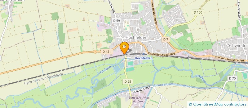 localisation de l'entreprise MADAME JEANNINE STURZEL  HOCHFELDEN