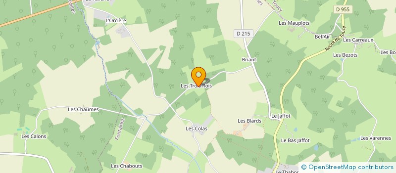 localisation de l'entreprise MADAME JEANNINE THOMAS  FONTAINES