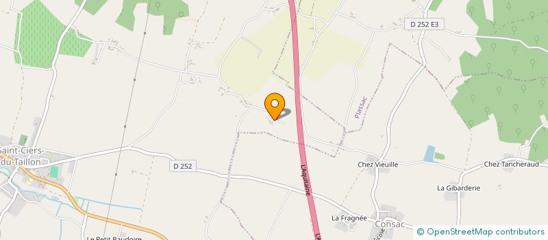 localisation de l'entreprise MADAME JEANNINE TIBURCE  SAINT-CIERS-DU-TAILLON