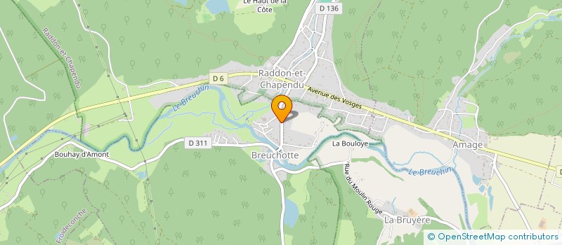 localisation de l'entreprise MADAME JEANNINE TUAILLON  BREUCHOTTE