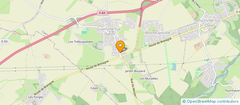 localisation de l'entreprise MADAME JEANNINE URDANABIA à GRAINVILLE-SUR-ODON