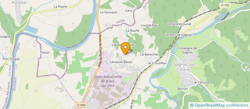 localisation de l'entreprise MADAME JEANNINE VALAT à GAGNAC-SUR-CERE