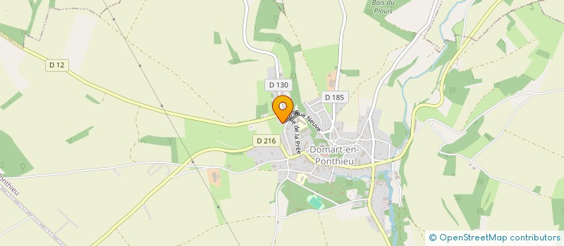 localisation de l'entreprise MADAME JEANNINE VANOVERBEKE  DOMART-EN-PONTHIEU