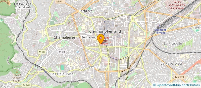 localisation de l'entreprise MADAME JEANNINE VEZE  CLERMONT-FERRAND