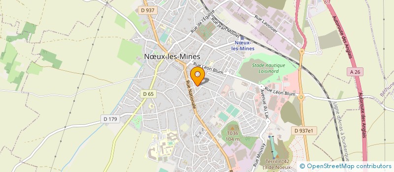 localisation de l'entreprise MADAME JEANNINE ZLOTOS à NŒUX-LES-MINES