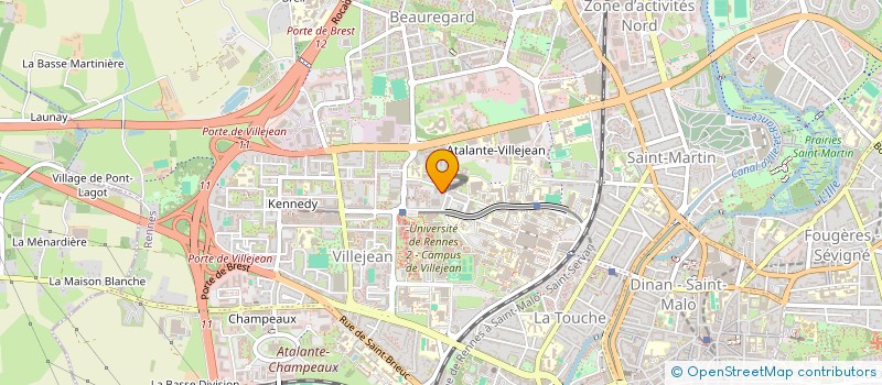 localisation de l'entreprise MADAME JEANNY LOUVILA à RENNES