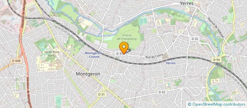localisation de l'entreprise MADAME JEANNY MYSENGSAY à MONTGERON
