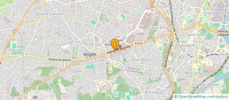 localisation de l'entreprise MADAME JEHANE PINO LOPEZ  ANGLET