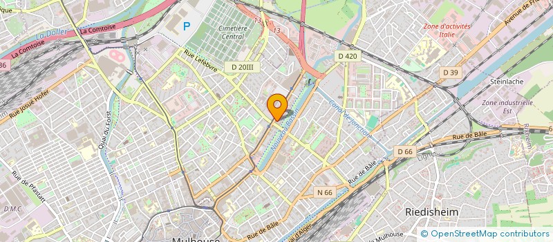 localisation de l'entreprise MADAME JEHANNE DAVID  MULHOUSE